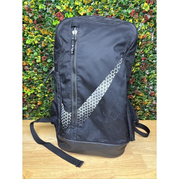 Nike Pro Adapt Vapor Power Backpack Laptop Belt School Book Bag Gym Black Gray - Picture 1 of 12